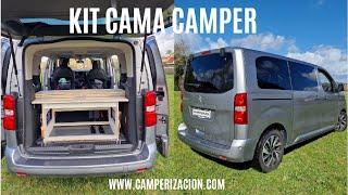 Cama Citroen Spacetourer kit mueble camper Peugeot Travelles Toyota Proace Opel Zafira c002