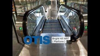 BRAND NEW Otis escalator at Bright Hill MRT station ( Platform )