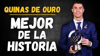  CRISTIANO RONALDO recibió el QUINAS DE OURO (2024) al Mejor Futbolista de la Historia en Portugal