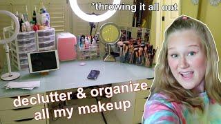 cleaning out my ENTIRE makeup collection *i threw it all away