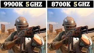 (5GHZ) I9 9900K vs (5GHZ) I7 8700K | Tested 15 Games |