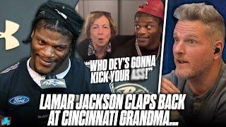 Lamar Jackson Clowns "Cincinnati Grandma" That Interrupted His Dinner Before Beating Bengals