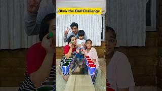 Blowing the Ball over Water Glass Challenge  | #shorts #youtubeshorts #riaansonawane