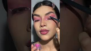 Easy pink festival makeup tutorial  easy festival makeup for beginners #shorts #makeuptutorial