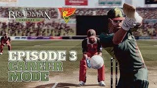 DON BRADMAN CRICKET 14 | THROWBACK CAREER MODE #3 | ONE DAY DEBUT ft. actual rain 