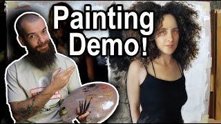 Painting Demo, Final Layer Using Four Colors. Cesar Santos vlog 082