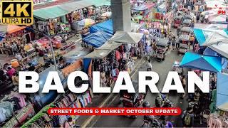 [4K] AMAZING Street Foods & Flea Market | BACLARAN Walk Tour UPDATE October 2024