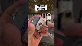 Easy Open Masterlock w/ City Rake
