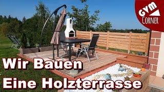 Wir Bauen Eine Holzterrasse / DIY Ground Level Deck