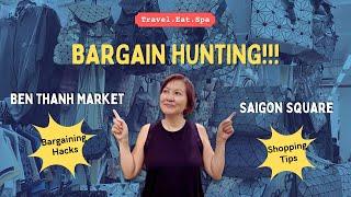 SHOPPING TOUR & TIPS of Ben Thanh Market & Saigon Square - Bargains, Fake Designer Brands 