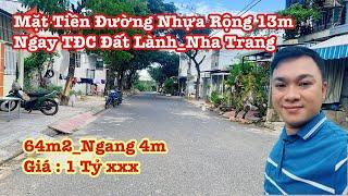 bán đất nền tại nha trang khánh hòa _ Đường Nhựa Rộng 13m _ đất tái định cư đất lành nha trang