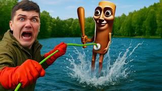 Found TUNG TUNG TUNG SAHUR Underwater While Magnet Fishing! Was it BRAINROT MONSTER?