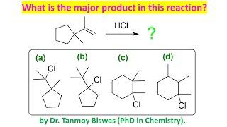 MCQ-145: About Hydrogen chloride (HCl) addition to alkene by Dr. Tanmoy Biswas (PhD) for NEET IITJEE