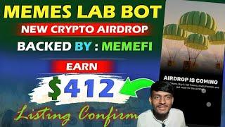 memes lab bot airdrop  memes lab new update || memes lab new update