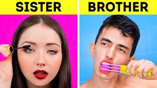 SIS VS. BRO | Funny Differences Between Boys And Girls And Relatable Situations