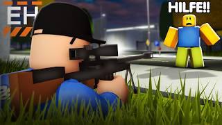 Wie viele NOOBS kann ich mit SNIPER vom DACH erledigen? (Roblox)