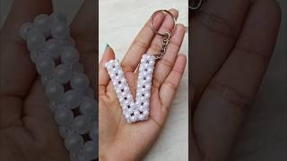 diy beaded keychain  #craftersimran #youtubeshorts #diycrafts #diy #viralcraft #keychain #beads