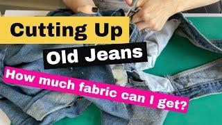 How to Get the Most Fabric Out of Old Jeans!