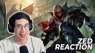 Arcane fan reacts to ZED (Voicelines, Skins, & Story) | League of Legends