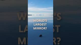 why does this desert look like a mirror?