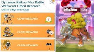 Speedrunning Dynamax Raikou Special Research in #pokemongo