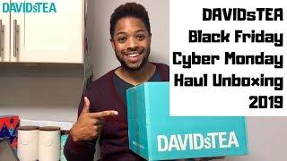 DAVIDsTEA Black Friday Cyber Monday Haul Unboxing 2019 - 16oz Matcha Maker, Nordic Mugs, Tea & more!