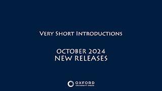 New Releases | October 2024 | Very Short Introductions