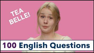 100 English Questions with TEA BELLE | English Interview with Questions and Answers