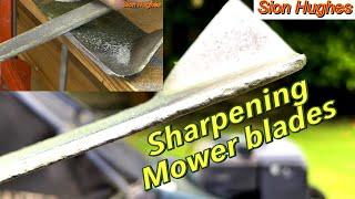 Sharpening lawnmower blades