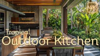 Transform Your Outdoor Space: Modern Tropical Outdoor Kitchen Dining Design Ideas