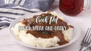 Crock Pot Round Steak and Gravy