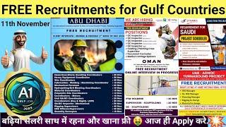 FREE Recruitments for Gulf Countries, Apply today! Latest gulf jobs today