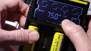 My new Nitecore D4 Digicharger Li ion NiMH NiCd automatic rechargeable battery charger electronzap