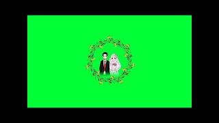 Wedding Invitation Green Screen / template Animation Green Screen Wedding Without Text  FULL HD