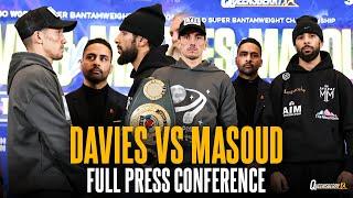 FULL PRESS CONFERENCE! Liam Davies vs Shabaz Masoud IBO World Super-Bantamweight Title Fight 