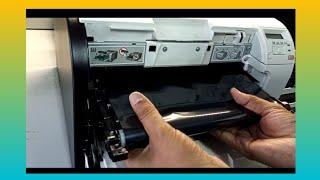 How to open and replace transfer belt in hp colour laserjet pro 400 M451dn printer