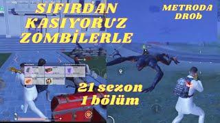 SIFIRDAN KASIYORUZ ZOMBİLERLE 21 SEZON - PUBGMOBİLE METRO ROYALE BÖLÜM 21