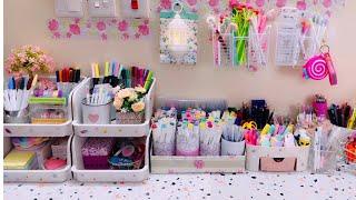 My New Stationery Reorganization /   Stationery Supplies / Study Table Organization Idea