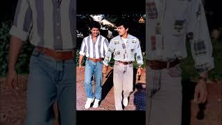 Vijay and Ajith, Still from Rajavin Parvaiyile (1995) #thalapathyvijay #ajithkumar #akfans