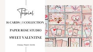 16 Cards 1 Collection | Paper Rose Studio | Sweet Valentine Collection