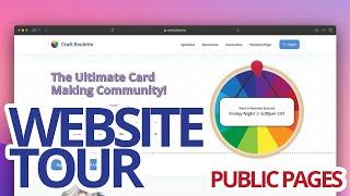 Website Tour - Public Pages - Desktop View