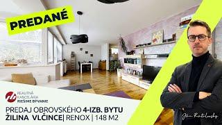 PREDANÝ: Predaj veľkého 4i bytu v komplexe RENOX | Riešime bývanie | realitný maklér