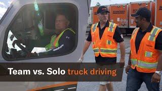 How to decide between Solo vs Team truck driving