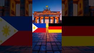 Philippines vs Germany #comparison #shorts #country #geography #flagmap #world