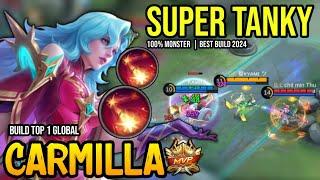 CARMILLA BEST BUILD 2024 | BUILD TOP GLOBAL CARMILLA GAMEPLAY | MOBILE LEGENDS