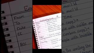 Email Writing Format  ️ |Email Writing #shorts #rajslearningcorner