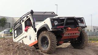 Land Rover Defender extreme off-road trial