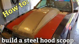 How to make a steel hood scoop