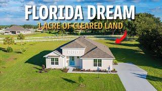 We Toured An Affordable Custom Home In Florida with 1 Acre of LAND