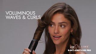 Achieve voluminous waves & curls with the  NEW! ion Luxe 8-In-1 Airstyler Pro!